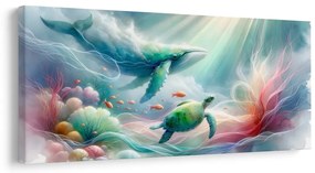 Quadro su tela – Mondo sottomarino degli animali