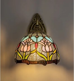 Brilagi - Lampada da parete Tiffany in vetro colorato LORAS 1xE27/40W/230V