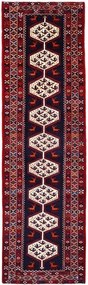 Hamedan Tappeto 430x100 Blu (Iran) Annodato A Mano