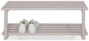 Scarpiera grigio tortora in metallo da parete 71x26x34 cm Marco – Spinder Design