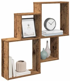 Mensola Da Parete Legno Vecchio 80x15x78,5 Cm Legno Multistrato /