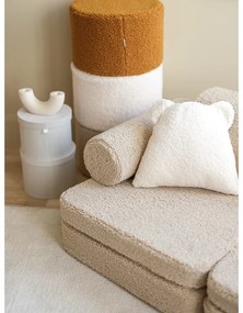 Divano per bambini marrone chiaro con rivestimento in bouclé 132 cm Settee – Wigiwama