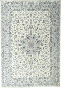 Kashan Tappeto 250x350 Beige (Iran) Annodato A Mano