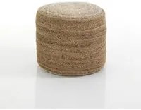 Pouf in juta beige cm 45 x H.40