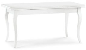 Tavolo allungabile bianco 160&#215;85 cm