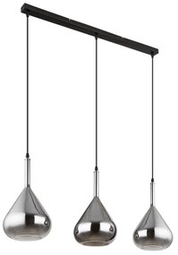 Globo 15542-3 - Lampadario a sospensione con filo GEEKY 3xE27/60W/230V nero