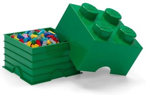 Scatola portaoggetti verde quadrata - LEGO®