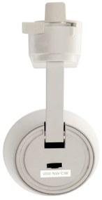 Faro LED 30W Monofase 38° Bianco Variabile CCT CRI92 - Bridgelux LED Colore Bianco Variabile CCT