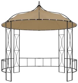 Gazebo 300x290 cm Grigio Talpa Rotondo