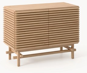 Cassettiera in legno di quercia Pierce