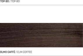 Mensolone bagno sospeso 80 cm NINFA per lavabo in legno Olmo Caffč