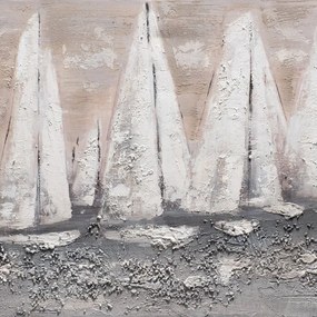 Dipinto su tela Vele, beige 120 x 60 cm