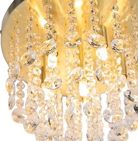 Lampada da soffitto intelligente oro con vetro incl. 6 Wifi G9 - Medusa