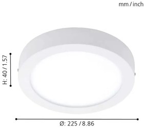 Eglo 78201 - Plafoniera LED FUEVA LED/16,5W/230V