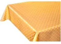 Tovaglia Cucina Antimacchia Bordata 140x180 cm Cotone Resinato Morbido Quadretti Giallo