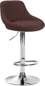 Sgabello Lazio Stoff: Comfort, Stile Ed Eleganza. / Braun / Chrom