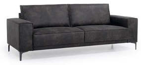 Divano in similpelle antracite 224 cm Copenhagen - Scandic