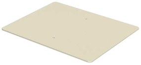 Piastra di fissaggio L 40 x P 45 cm in acciaio argento