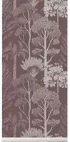 Ferm Living Carta da parati Trees - Mahogany