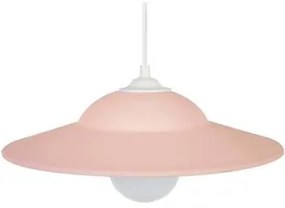 Tosel  Lampadari, sospensioni e plafoniere Lampada a sospensione rettangolare metallo rosa pastello  Tosel