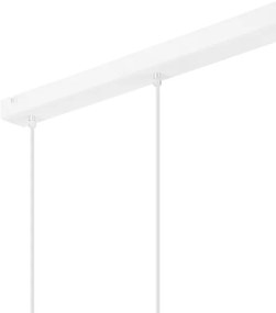 Lampadario a sospensione con filo NICO 3xE27/60W/230V bianco