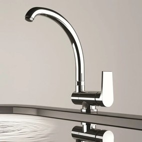 Miscelatore lavello cromato con canna pieghevole Mariani serie Artic