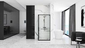 Cabina doccia Rea Space In Black 90x90