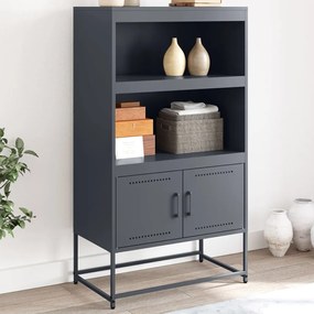 Credenza Antracite 68,5x38,5x123,5 Cm İn Acciaio /
