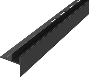 Mexen Line-B listello di pendenza per vetro 120 cm destro, nero - 187004120R