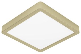 Plafoniera Moderna Fueva 5 In Acciaio Ottone Led Integrato 17W 3000K Ip20