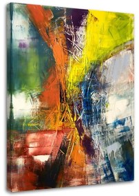 Quadro su tela, Dipinti astratti colorati  Dimensioni Tappeti 70x100