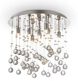 Lampada da soffitto moonlight pl8 cromo