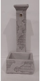 Fontana a colonna DEL BORGO in cemento H 73 cm, 38 x 28 cm