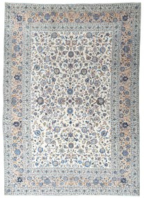 Kashan Tappeto 410 x 300 Beige (Iran) Annodato A Mano