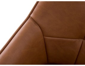 Set di sedie da pranzo marrone in imbottito con braccioli 2 pz Nolan Square – Unique Furniture