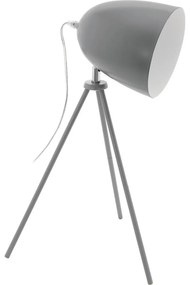 Eglo 33094 - Lampada da tavolo DUNDEE 1xE27/60W/230V grigia