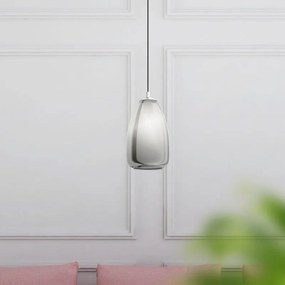 Lampadario Glamour Alobrase nero paralume nero E27 Ø20cm EGLO
