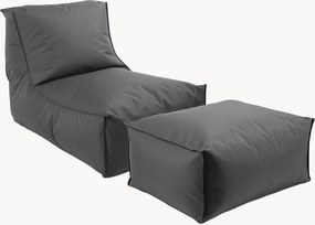 Poltrona sacco da esterno con pouf Der Sundowner
