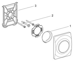 GROHE 37018SH0 - Pulsante di azionamento SURF 116 × 144 mm bianco