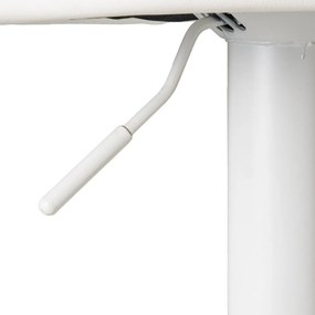 Sgabelli da bar bianchi ad altezza regolabile in similpelle in set di 2 (altezza seduta 72 cm) - Casa Selección
