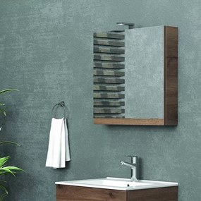 Specchio bagno contenitore da 60 cm con un'anta NEL-60 - KAMALU