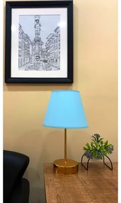 Lampada da tavolo 1xE27/60W/230V blu/rame