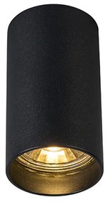 Faretto moderno nero 5,5 cm - Tuba