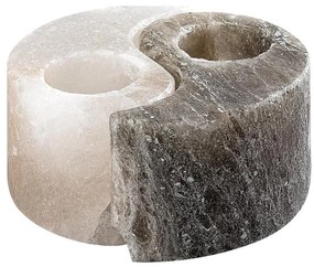 Rabalux 76034 - Lampada di sale - portacandela SOLUNA grigio/bianco