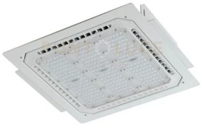 Incasso led energy bianco 80w 11100lm 4000k ip65 41,2x41,2x10,14cm