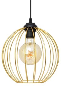 Lampadario a sospensione con filo MERCURE 2xE27/15W/230V oro/nero