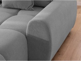 Divano angolare grigio (con penisola a destra/con chaise lounge) Albane – Ropez