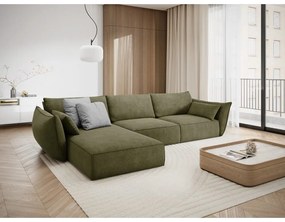Divano angolare verde (angolo sinistro) Vanda - Mazzini Sofas