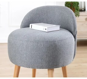 Poltroncina per bambini NIKI Ø 46 cm grigia