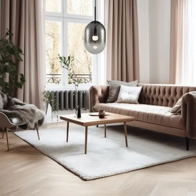 Lampadario a sospensione con filo ALIAS 1xE14/40W/230V diametro 24 cm nero/grigio